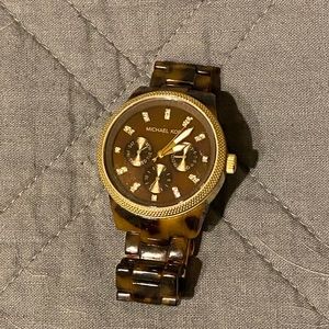 Michael Kors ritz tortoise watch